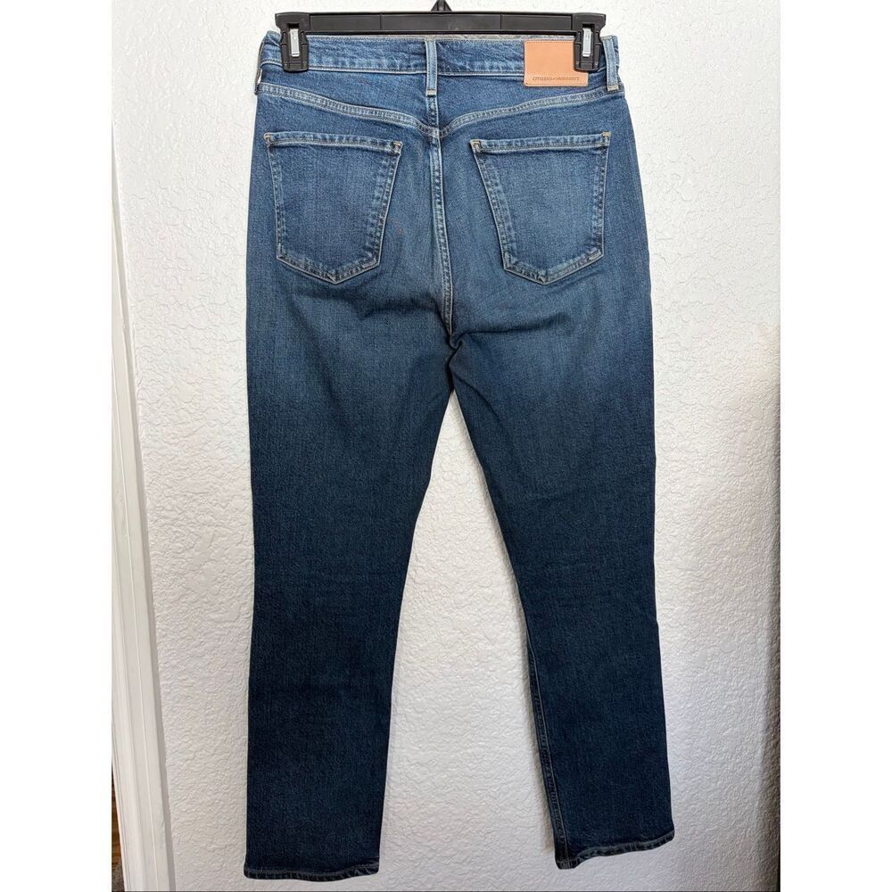Citizens of Humanity Charlotte High Rise Straight Leg Jeans in Delphi Wash Size - Picture 5 of 12